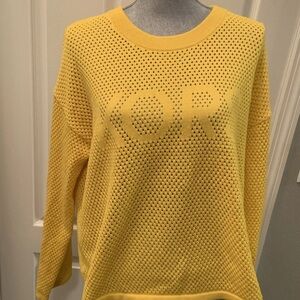 Michael Kors Vibrant Yellow Crew Neck Sweater